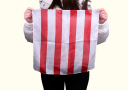 article de magie Foulard Rouge et Blanc (45 x 45 cm)