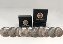 Magik tricks : Magnetic coin production half dollar 10 coins