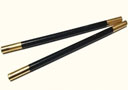 tour de magie : Magic Wand in Black (With Brass Tips)