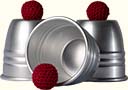 Aluminium cups Deluxe (with 4 balls)