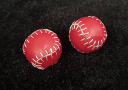 Red Leather Ball Loads for Chop-cup (Per 2)