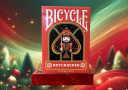 tour de magie : Bicycle Nutcracker (Red) Gilded Playing Cards