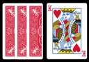 tour de magie : Bicycle King of Hearts 3 Tarot Ribbon Card