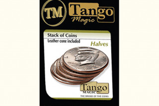 Stack of coins (leather cone included) by Tango Magic - 2 Euro