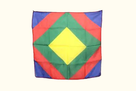 18 Inch Silk - Four Color Rhombus