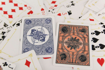 Circus No. 47 (Peach Gilded) Playing Cards