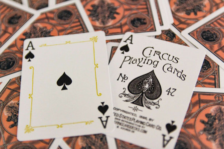 Circus No. 47 (Peach Gilded) Playing Cards