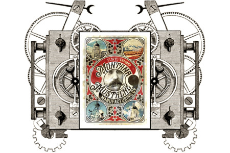 Clockwork: Montana Mustache Playing Cards