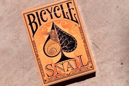 Gilded Bicycle Snail (Naranja) Naipes