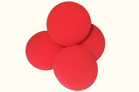 Balles Eponge Rouge 5 cm (Boite de 4)