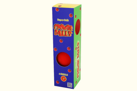 Balles Eponge Rouge 5 cm (Boite de 4)