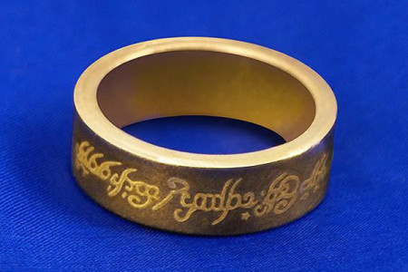 Bague aimantée avec Inscriptions (21 mm)