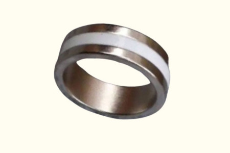 Magnetic Engraved PK Ring 18mm (White,Deluxe)