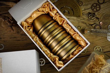 Artistic Combo Cups and Balls (Brass) by TCC