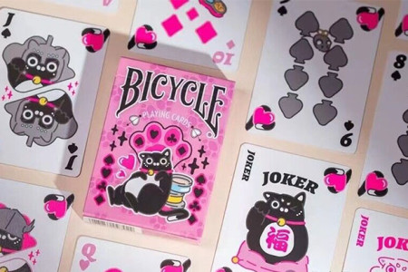 Bicycle Cat (Pink) Playing Cards