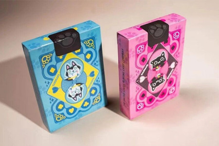 Bicycle Cat (Pink) Playing Cards