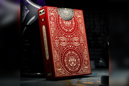 Obey Red Edition Playing Cards by theory11