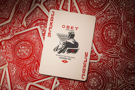 Obey Red Edition Playing Cards by theory11