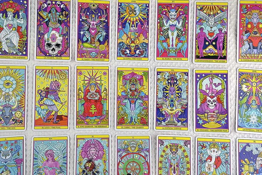 Tarot El Dios de los tres tarot divinatoire 78 cartes + livret en